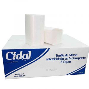 Caja de papel secamanos tipo Z