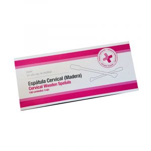 Espátula cervical madera estéril 100 und.